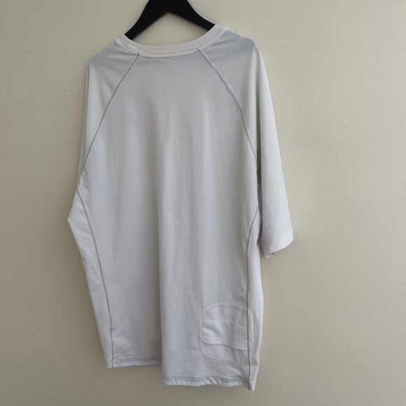 COOLIBAR Coolibar Men's Hightide Short Sleeve Swim Shirt UPF 50+, White- XL - Picture 8 of 10